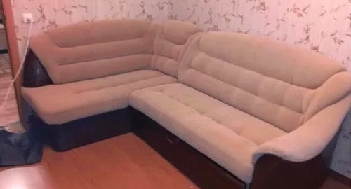 Перетяжка углового дивана. Янаул